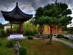 Bonito jardín oriental