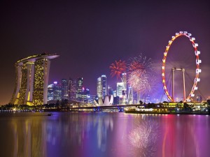 Noche en Singapur
