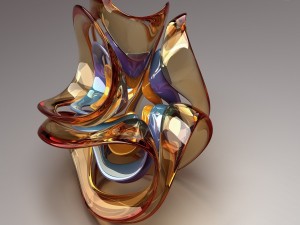 Escultura de vidrio