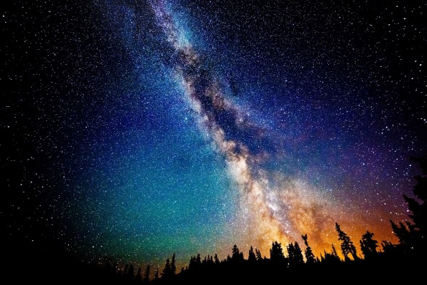Hermosa vista de la Vía Láctea