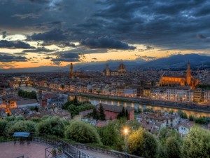 Amanecer en Florencia (Italia)