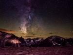Noche estrellada sobre el Parque Nacional de las Montañas Rocosas (Colorado)