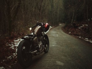 Moto en una carretera