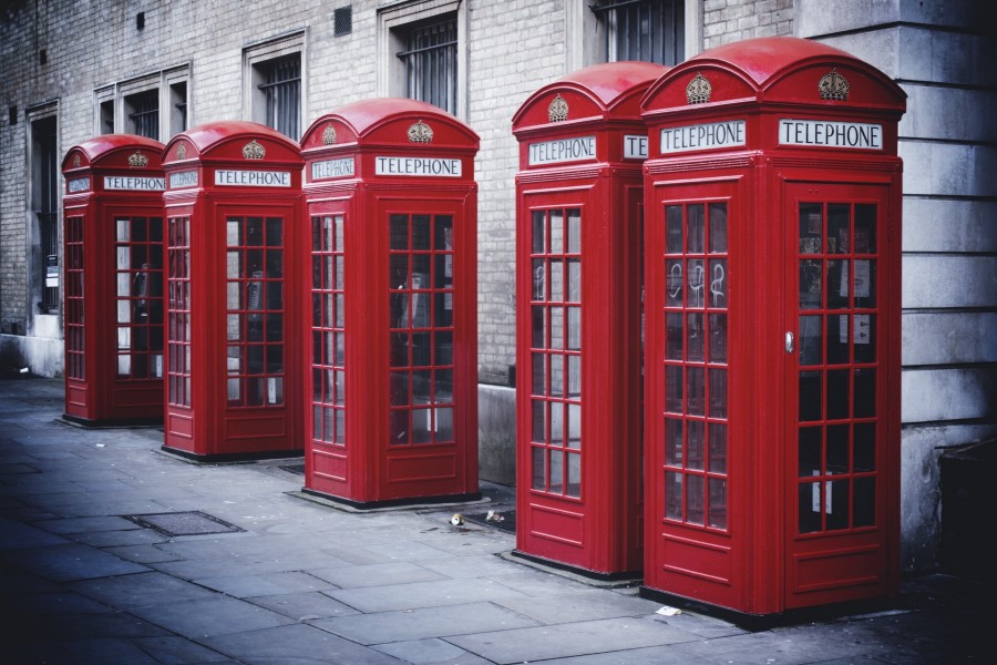 Cabinas de teléfono en Londres