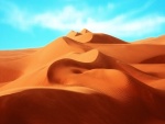 Cielo azul en el desierto