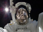 Hermosa foto de un astronauta