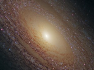 Una gran galaxia espiral