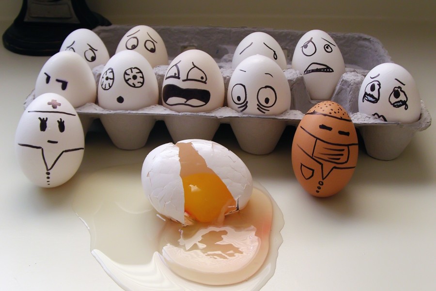 Huevos con personalidad