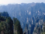 Vista de las montañas Tianzi (China)