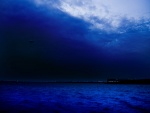 Cielo nocturno sobre el mar