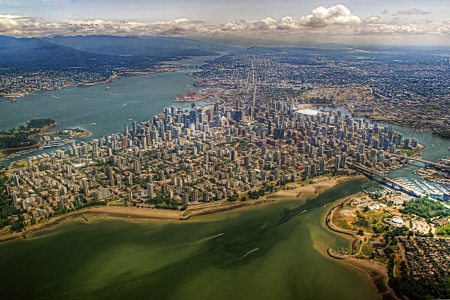 Vista aérea de Vancouver