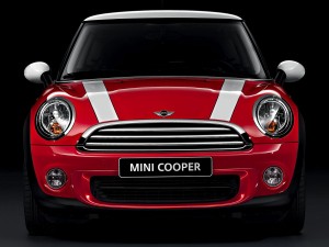 Mini Cooper de color rojo