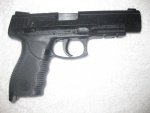 Pistola de color negro