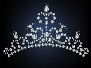 Refulgente tiara de diamantes