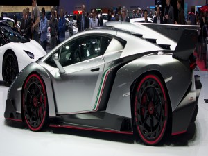 Lamborghini Veneno en una exposición