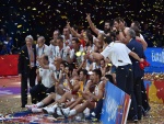 Selección de baloncesto de España ganadora del "EuroBasket 2015"