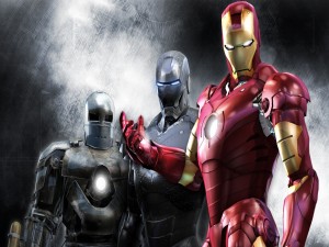 Postal: Armaduras de Iron Man