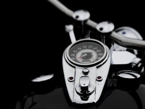 Cuentakilómetros de una Harley-Davidson