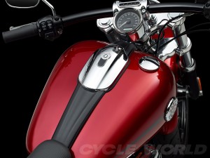 Harley-Davidson de color rojo