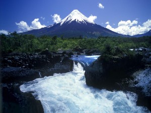 Postal: Volcán Osorno, Chile