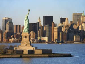 Postal: Estatua de la Libertad en Nueva York