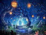 Halloween en el cementerio