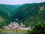 Vista del castillo Maus (St. Goarshausen, Alemania)