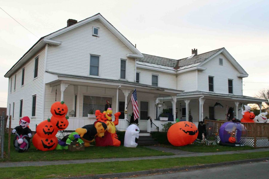 Casa decorada para festejar Halloween