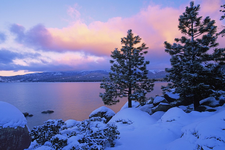 Invierno en el lago Tahoe