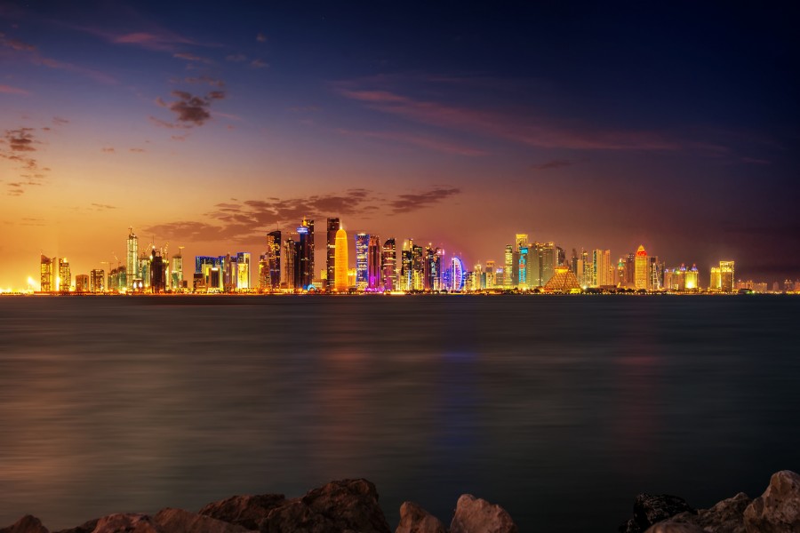Luces en Doha, Catar