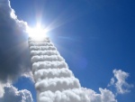Nubes con forma de escalera
