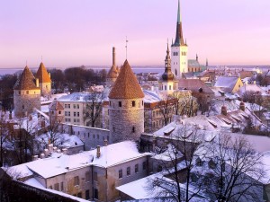 Nieve en Tallinn (Estonia)