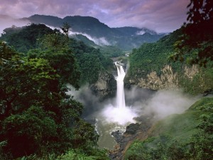 Cascada San Rafael (río Quijos, Ecuador)