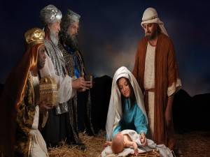 Representación del nacimiento de Jesús