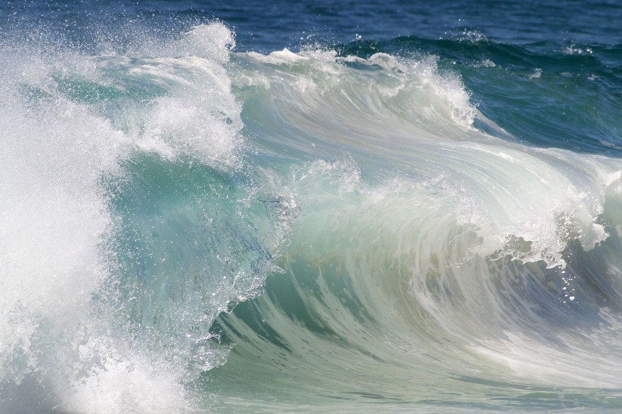 Poderosas olas del mar