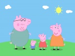 Peppa Pig y su familia en un día de sol