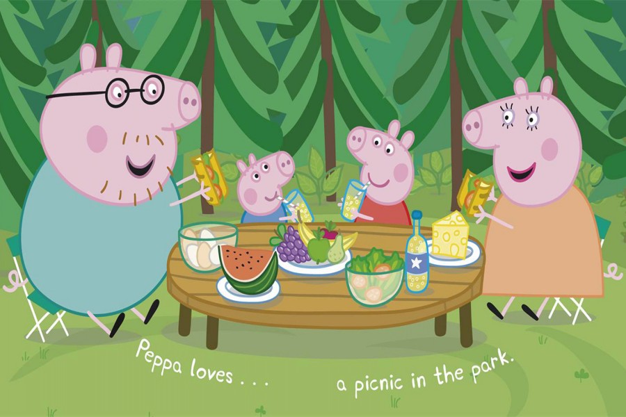 La familia Pig de picnic (Peppa Pig)