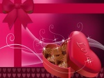 Caja de bombones para San Valentín