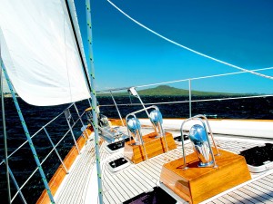 Cubierta de un barco a vela