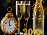 Pocos minutos para que llegue el Nuevo Año 2016