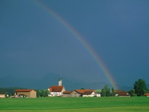 Gran arcoíris sobre Baviera