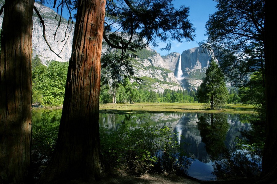 Vista de la cascada Yosemite (Parque Nacional Yosemite)