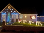 Casa decorada en Navidad