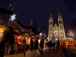 Noche en el mercado de Navidad de Praga