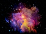 Resplandecientes colores en el espacio