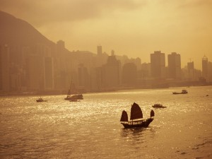 Barcos en Hong Kong