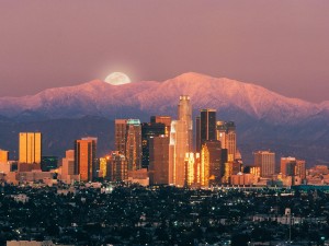 Hermosa vista de la ciudad de Los Ángeles