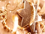Estrella dorada para Navidad