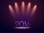 Luces iluminando el Nuevo Año 2016