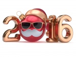 El Nuevo Año 2016 con gorro, gafas y bigotes